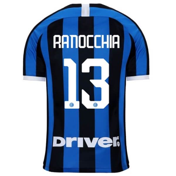 Maillot Football Inter Milan NO.13 Ranocchia Domicile 2019-20 Bleu